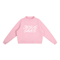 JESUS SAVES MOCKNECK SWEATSHIRT