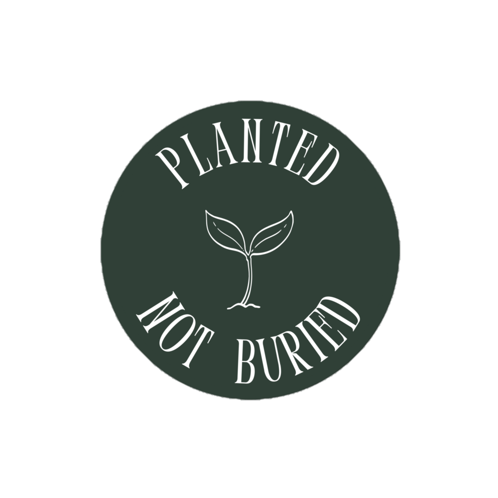 Planted Not Buried Sticker