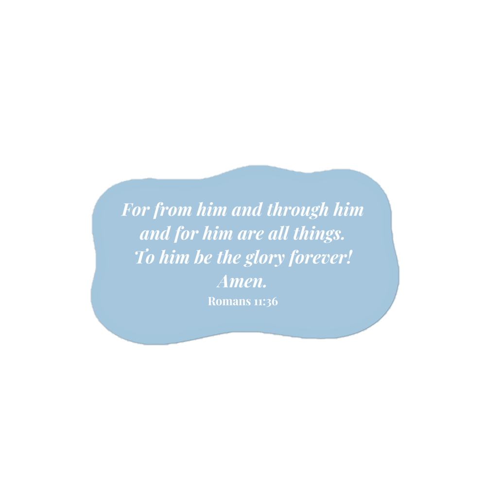 Romans 11:36 Sticker