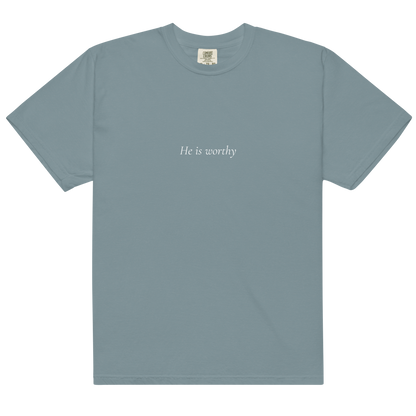 He Is Worthy | Unisex heavyweight t-shirt